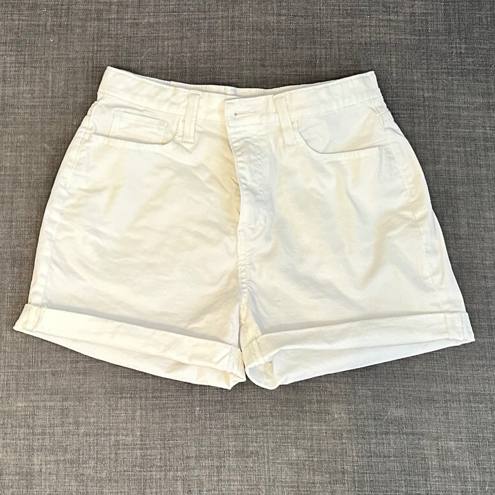 White, Cut off, Cuffed Old Navy Shorts, Like New Condition!!